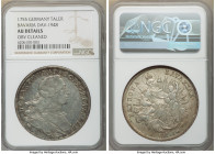Bavaria. Maximilian III Joseph Pair of Certified Talers AU Details (Obverse Cleaned) NGC, 1) Taler 1755, KM500.2, Dav-1952. Mislabeled on the holder a...