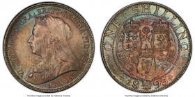 Victoria Shilling 1893 MS64 PCGS, KM780, S-3940. Veiled head, first year of type. Aqua blue, tan and red toning. 

HID09801242017

© 2020 Heritage...