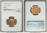 Victoria gold Sovereign 1854 MS61 NGC, KM736.1, S-3852D. Incuse "W.W." type. AGW 0.2355 oz. 

HID09801242017

© 2020 Heritage Auctions | All Right...