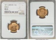 Victoria gold "Shield" Sovereign 1871 MS63 NGC, KM752, S-3856. Die # 32. AGW 0.2355 oz. 

HID09801242017

© 2020 Heritage Auctions | All Rights Re...
