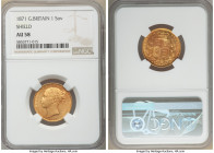 Victoria gold "Shield" Sovereign 1871 AU58 NGC, KM752, S-3856. Die # 72. Radiant luster with light toning. AGW 0.2355 oz. 

HID09801242017

© 2020...
