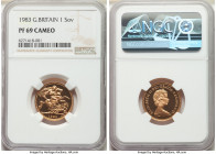 Elizabeth II gold Proof Sovereign 1983 PR69 Cameo NGC, KM919. AGW 0.2355 oz. 

HID09801242017

© 2020 Heritage Auctions | All Rights Reserved