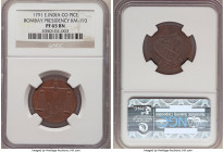 British India. Bombay Presidency Proof Pice 1791 PR65 Brown NGC, Bombay mint, KM193. Crisp detail, glossy surfaces. 

HID09801242017

© 2020 Herit...