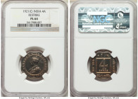 British India. George V Prooflike Restrike 4 Annas 1921-(c) PL64 NGC, Calcutta mint, KM519.

HID09801242017

© 2020 Heritage Auctions | All Rights...