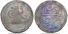 Ottoman Empire. Selim III 40 Para (Kurush) AH 1203 Year 10 (1797/1798) XF Details (Environmental Damage) NGC, Tarabalus Gharb mint (in Libya), KM60, U...
