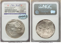Philip III "Saõ Josė" Shipwreck 8 Reales ND (1618-1622)-D NGC, Mexico City mint, KM44.3. Grade 2. Includes shipwreck certificate. 

HID09801242017
...