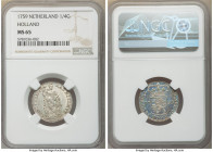 Holland. Provincial 1/4 Gulden 1759 MS65 NGC, KM100. Bold strike, reflective fields and lightly toned. 

HID09801242017

© 2020 Heritage Auctions ...