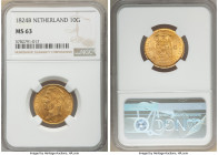 Willem I gold 10 Gulden 1824-B MS63 NGC, Brussels mint, KM56. AGW 0.1947 oz. 

HID09801242017

© 2020 Heritage Auctions | All Rights Reserved