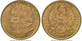 Republic gold 10 Zlotych 1925-(w) MS64 NGC, Warsaw mint, KM-Y32. One year type. AGW 0.0933 oz. 

HID09801242017

© 2020 Heritage Auctions | All Ri...