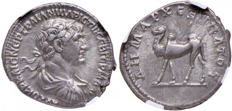 Traiano (98-117) Dracma di Bostra nell’Arabia Petrea - Busto laureato a d. - R/ ...