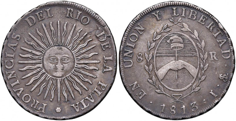 ARGENTINA La Rioja - 8 Reales 1813 PTS - KM 5 AG (g 26,71) R

 

BB