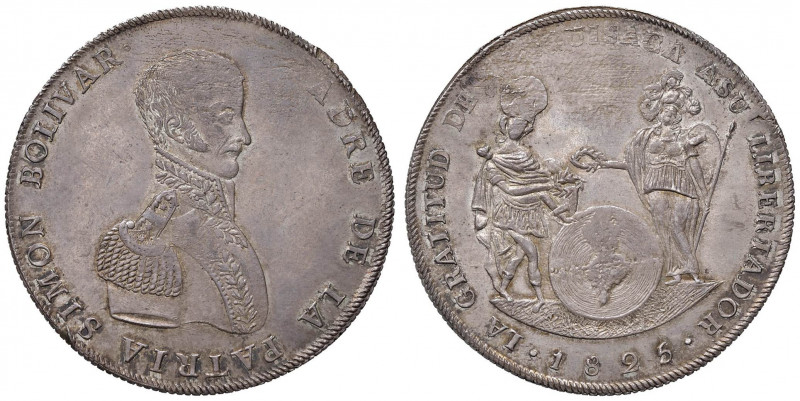 BOLIVIA Medaglia 1825 Gratitudine del popolo di Chuquisaca (Sucre) a Simon Boliv...