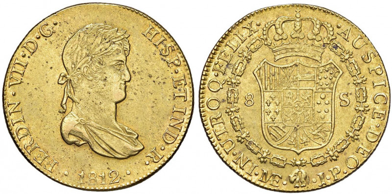 PERU Ferdinando VII (1808-1822) 8 Escudos 1809 - Fr. 50 AU (g 27,03) Piccole scr...