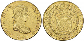 PERU Ferdinando VII (1808-1822) 8 Escudos 1809 - Fr. 50 AU (g 27,03) Piccole screpolature al D/

 

BB/BB+