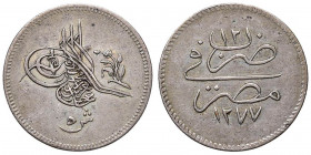 EGITTO Abdul Aziz (1861-1876) 5 Qirsh 1277/12 (1871) - KM 254a AG (g 6,99) RRRR

 

BB+
