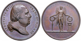 FRANCIA Luigi XVII (1814-1815) Medaglia 1816 nozze Duca di Berry e Maria Carolina di Borbone - Opus: Andrieu - AE (g 64,98 - Ø 50 mm) R Conservazione ...