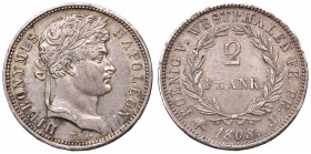 Westphalia - Geronimo Napoleone (1807-1813) 2 Franchi 1808 J - KM 100 AG (g 9,99) RRR 

 

SPL