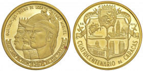 VENEZUELA Medaglia 1967 Centenario di Caracas - AU (g 8,95 - Ø 26 mm) In confezione originale

 

FS
