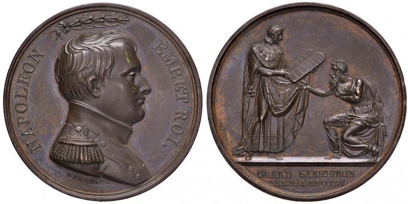MEDAGLIE NAPOLEONICHE DEL 1806 E 1807 Medaglia 1806 Napoleone convoca in Parigi ...