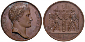 MEDAGLIE NAPOLEONICHE DEL 1806 E 1807 Medaglia 1806 Confederazione del Reno - Opus: Andrieu e Brenet - Bramsen 534 - AE (g 37,63 - Ø 40 mm) Ex Negrini...