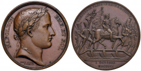 MEDAGLIE NAPOLEONICHE DEL 1806 E 1807 Medaglia 1806 Napoleone oltrepassa il Reno a Magonza - Opus: Droz - Bramsen 536 - AE (g 31,19 - Ø 41 mm) Ex Nomi...