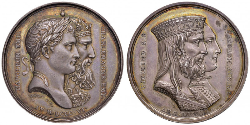 MEDAGLIE NAPOLEONICHE DEL 1806 E 1807 Medaglia 1806 Alleanza tra la Francia e la...