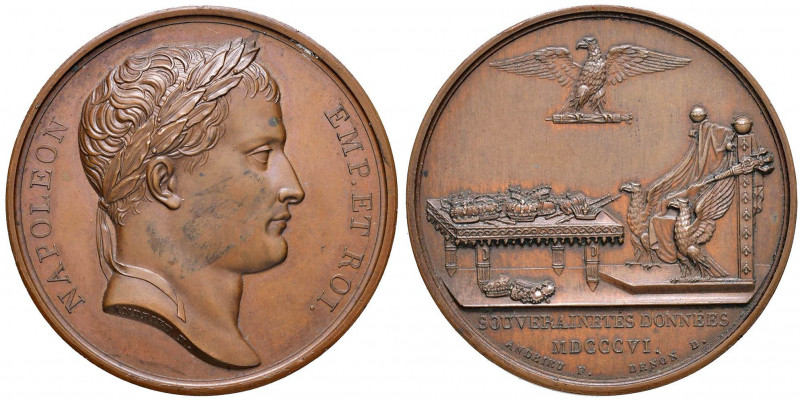 MEDAGLIE NAPOLEONICHE DEL 1806 E 1807 Medaglia 1806 Sovranità donate - Opus: And...