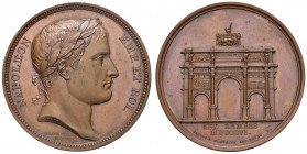 MEDAGLIE NAPOLEONICHE DEL 1806 E 1807 Medaglia 1806 Arco di Trionfo in onore delle armate francesi -Opus: Droz e Brenet - Bramsen 557 - AE (g 35,21 - ...