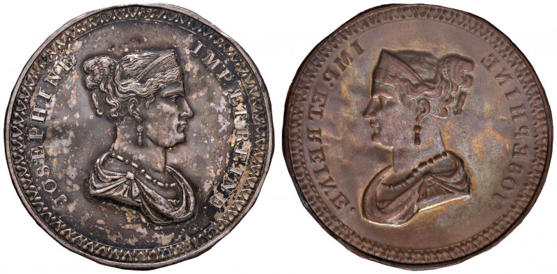 MEDAGLIE NAPOLEONICHE DEL 1806 E 1807 Medaglia 1806 Giuseppina imperatrice e reg...