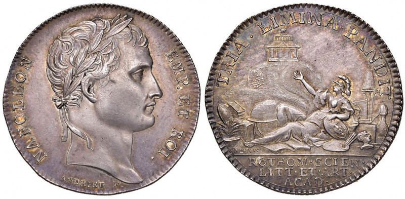 MEDAGLIE NAPOLEONICHE DEL 1806 E 1807 Medaglia 1806 Accademia delle Scienze di R...