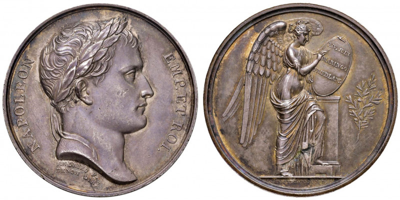 MEDAGLIE NAPOLEONICHE DEL 1806 E 1807 Medaglia 1807 Battaglia di Friedland - D/ ...