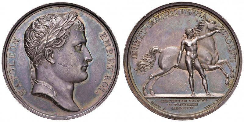 MEDAGLIE NAPOLEONICHE DEL 1806 E 1807 Medaglia 1807 Erezione del Regno di Westph...