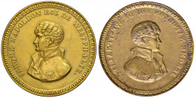 MEDAGLIE NAPOLEONICHE DEL 1806 E 1807 Medaglia 1807 Jerome Napoleon re d’Olanda - Bramsen 665 - AE dorato (g 7,35 - Ø 49 mm) Segnetti nel campo. Repou...