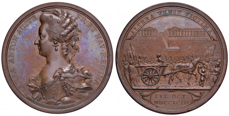 MEDAGLIE DELLA RIVOLUZIONE FRANCESE E DELL’ETÀ NAPOLEONICA Medaglia 1793 Esecuzi...