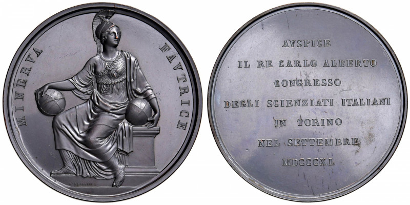 MEDAGLIE DEI CONGRESSI DEGLI SCIENZIATI ITALIANI - TORINO Medaglia 1840 - Opus: ...