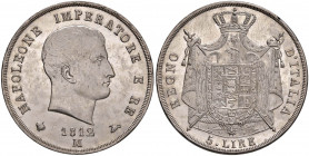 Napoleone (1805-1814) Milano - 5 Lire 1812 Puntali sagomati - Gig. 119 AG (g 25,01) Fondi speculari. Conservazione eccezionale

 

FDC