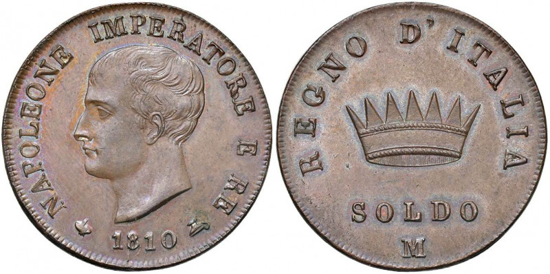 Napoleone (1805-1814) Milano - Soldo 1812 - Gig. 211 CU (g 10,35)

 

FDC
