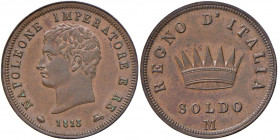 Napoleone (1805-1814) Milano - Soldo 1813 - Gig. 215 CU (g 10,34)

 

FDC