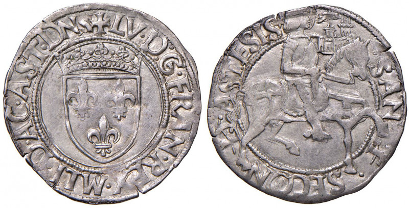 ASTI Ludovico XII re di Francia (1498-1515) Cavallotto - MIR 80 AG (g 4,03) RRR ...