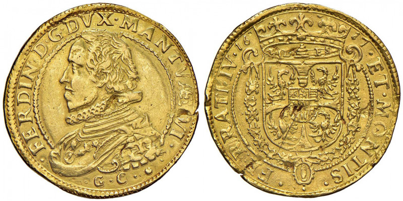CASALE Ferdinando Gonzaga (1612-1626) 2 Doppie 1617 - CNI 8/10; MIR 320 AU (g 13...