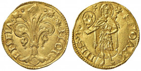FIRENZE Repubblica (sec. XIII-1532) Fiorino con stemma Canigiani con F sopra, 1515, I semestre - Bernocchi 3736 AU (g 3,52) RRR Bernocchi elenca una s...