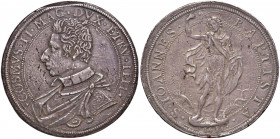 FIRENZE Cosimo II (1608-1621) Piastra 1611 - MIR 261/1 AG (g 32,46) RR Diffuse piccole screpolature tipiche del periodo, colpetti al bordo 

 

BB...