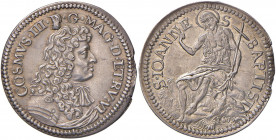 FIRENZE Cosimo III (1670-1723) Testone 1677 - MIR 333 AG (g 8,92) Difetti di conio ma bell’esemplare di conservazione insolita 

 

SPL/SPL+