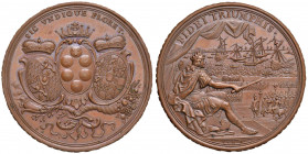 FIRENZE Cosimo III (1670-1723) Medaglia (1691) Unione tra Palatinato e Toscana tramite il matrimonio con Anna Maria Luisa de Medici - Opus: P. H. Müll...