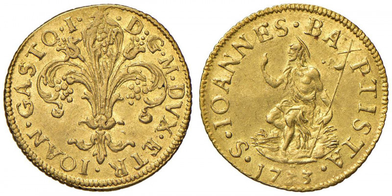 FIRENZE Gian Gastone (1723-1737) Fiorino 1733 - MIR 345/10 AU (g 3,47)

 

B...