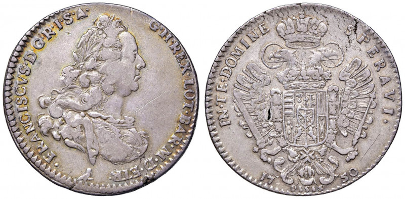 FIRENZE Francesco II (1737-1765) Francescone 1750 - MIR 362/3 AG (g 27,30) Minim...