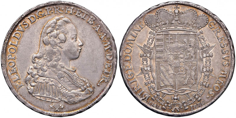 FIRENZE Pietro Leopoldo (1765-1790) Francescone 1776 - MIR 379/6 AG (g 27,40) RR...