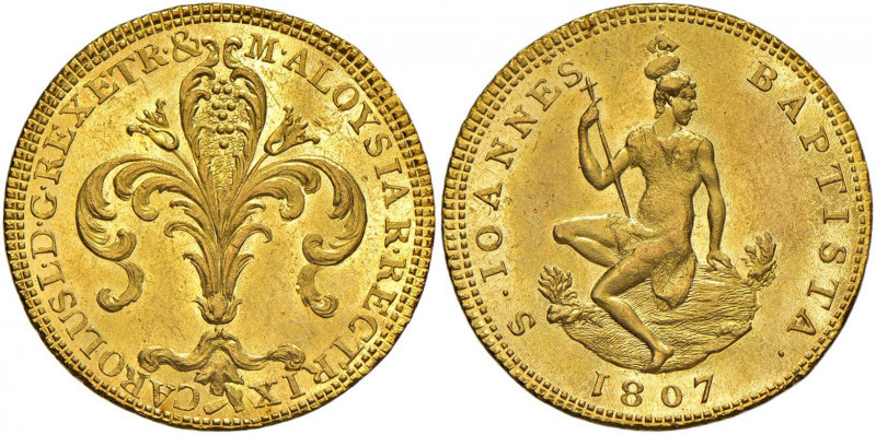 FIRENZE Carlo Lodovico (1803-1807) Ruspone 1807 - MIR 421/5 AU (g 10,48) RR Cons...