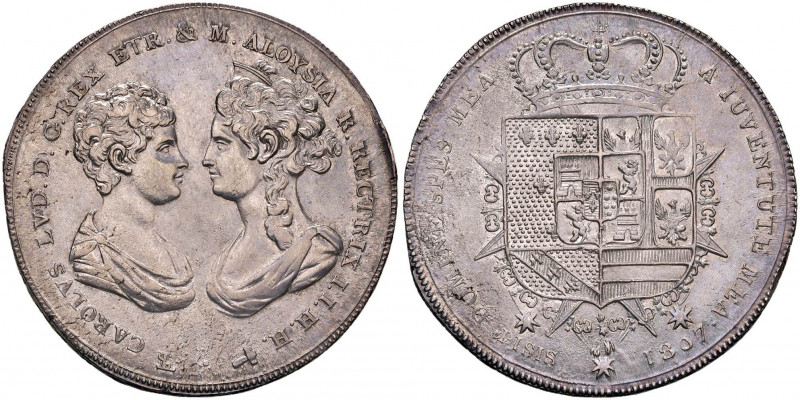 FIRENZE Carlo Lodovico (1803-1807) Francescone 1807 - MIR 425/2 AG (g 27,33)

...