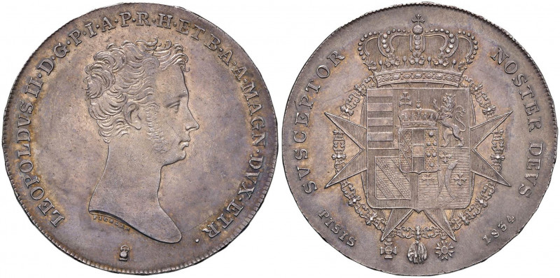 FIRENZE Leopoldo II (1824-1859) Francescone 1834 - MIR 448/2 AG (g 27,20) R Mini...